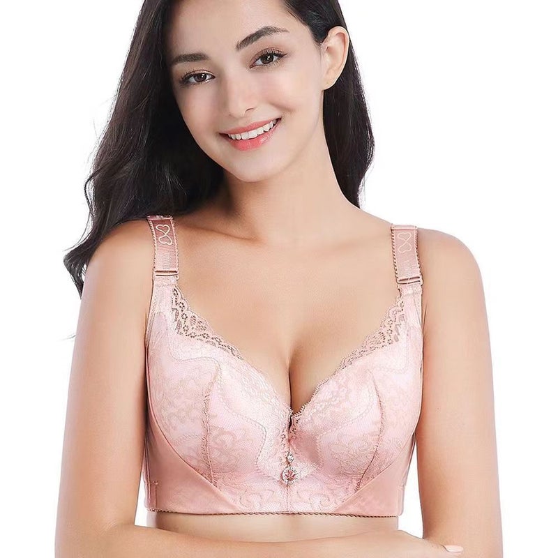 Bra 45-150Kg With Steel Ring Large Size Intimates For Women, Medium Thick, Large Breasts, Non-Slip, Upper Support, Anti-Sagging, Gathering And Auxiliary Breasts - Image 1